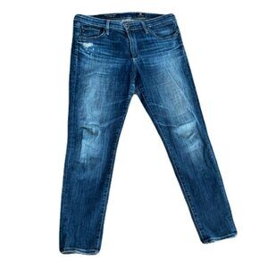 Adriano Goldschmied 30R Medium Wash  The Stevie Ankle Slim Straight